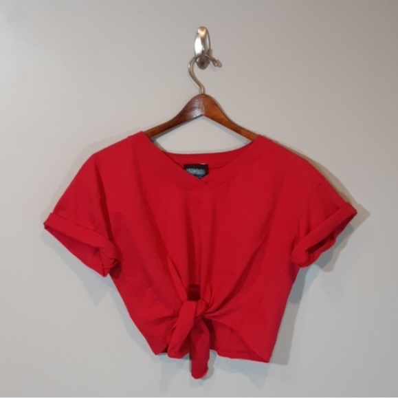 Vintage Tops - 3/$25 Vintage 90s Tie Front Crop Top